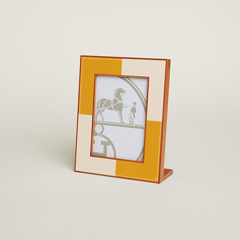 Pleiade en Casaque picture frame, medium model - Grey | Hermès